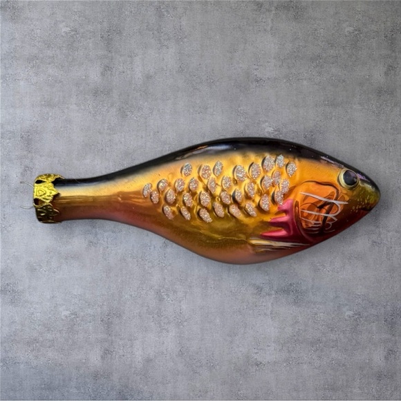 Fishing Lure Fish Rapala Collectible Blown Glass Ornament Normark - NIB - Picture 5 of 6